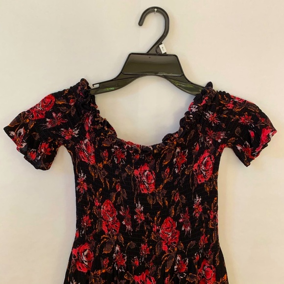 Kimchi Blue Floral Off-the-Shoulder Smocked Dress - Picture 3 of 5